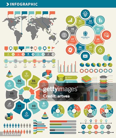 Infographic Elements and Timeline Set Infographic Elements and Timeline Set