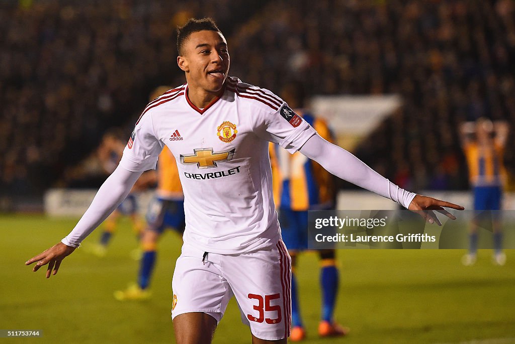 Shrewsbury Town v Manchester United - The Emirates FA Cup Fifth Round