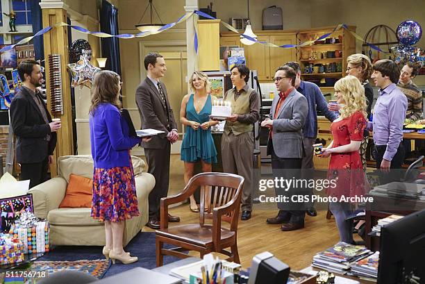 The Celebration Experimentation" -- After more than nine years together, the gang finally celebrates Sheldon's birthday, surprising him with a...