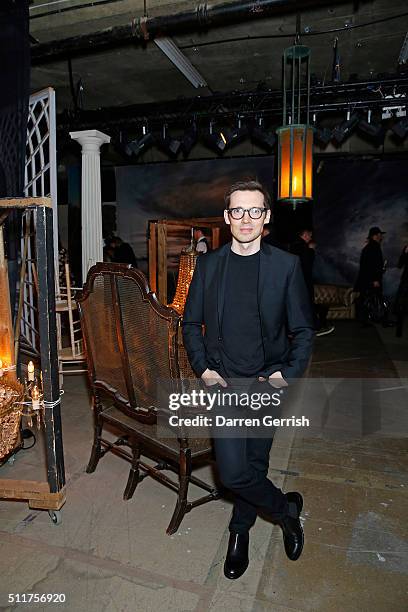 Erdem Moralioglu attends the Erdem x Selfridges Wrap Party during London Fashion Week Autumn/Winter 2016/17 at on February 22, 2016 in London,...