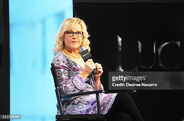 Actress Rachel Harris discusses her new show 'Lucifer' during AOL Build Series at AOL Studios In New York on February 22, 2016 in New York City.