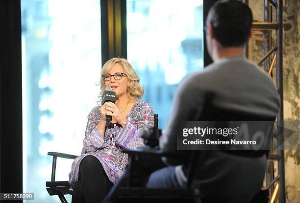 Actress Rachel Harris discusses her new show 'Lucifer' during AOL Build Series at AOL Studios In New York on February 22, 2016 in New York City.