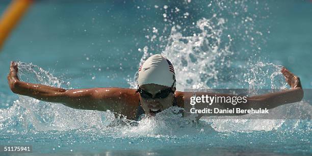 Amanda Beard of USA competes in the women's swimming 200 metre individual medley heat on August 16, 2004 during the Athens 2004 Summer Olympic Games...