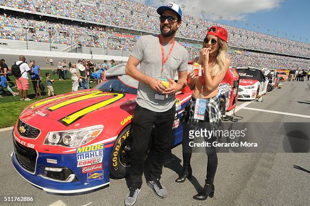 Brody Jenner and girlfriend Kaitlynn Carter are lovin' it at the Daytona 500, snacking on an Egg McMuffin and Hash Browns from McDonald's All Day...