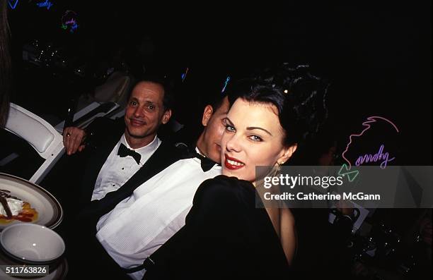 Opening of the Andy Warhol Museum in May 1994 in Pittsburgh, PA. Pictured, L-R; John Waters, Paul Reubens and Debi Mazar.