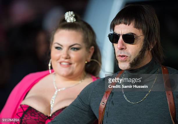 Sacha Baron Cohen arrives for the World premiere of "Grimsby" at Odeon Leicester Square on February 22, 2016 in London, England.