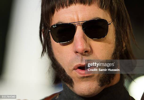 Sacha Baron Cohen arrives for the World premiere of "Grimsby" at Odeon Leicester Square on February 22, 2016 in London, England.