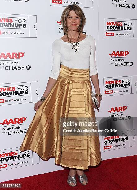 Actress Wendie Malick attends the 15th Annual Movies For Grownups Awards at the Beverly Wilshire Four Seasons Hotel on February 8, 2016 in Beverly...