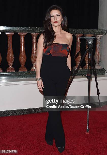 Actress Catherine Zeta-Jones attends the 15th Annual Movies For Grownups Awards at the Beverly Wilshire Four Seasons Hotel on February 8, 2016 in...