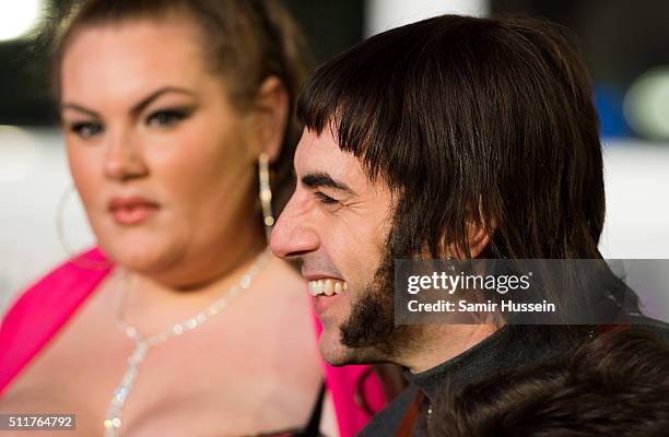 Sacha Baron Cohen arrives for the World premiere of "Grimsby" at Odeon Leicester Square on February 22, 2016 in London, England.