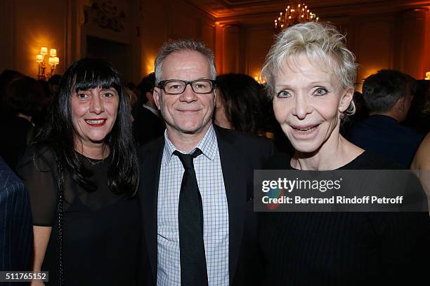 Producer Sylvie Pialat, Cannes Film Festival Delegate General Thierry Fremaux and Actress Tonie Marshall attend the 'Diner des Producteurs' -...