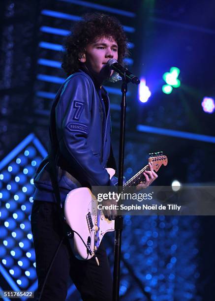 Francesco Yates attends the Unis pour l'action Montreal at Theatre Saint Denis on February 22, 2016 in Montreal, Canada. .