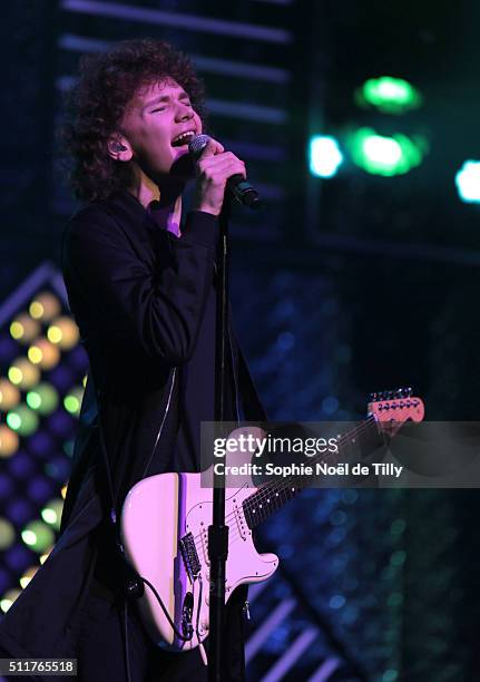 Francesco Yates attends the Unis pour l'action Montreal at Theatre Saint Denis on February 22, 2016 in Montreal, Canada. .