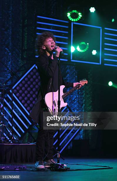 Francesco Yates attends the Unis pour l'action Montreal at Theatre Saint Denis on February 22, 2016 in Montreal, Canada. .