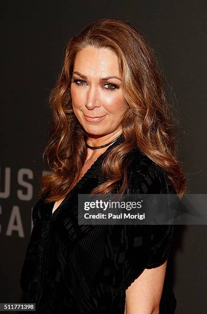 Actress Elizabeth Marvel attends the portrait unveiling and season 4 premiere of Netflix's "House Of Cards" at the National Portrait Gallery on...