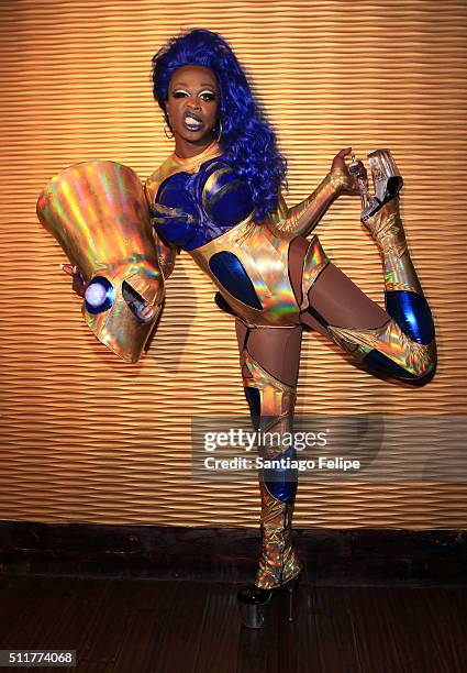 Bob The Drag Queen attends Logo's "RuPaul's Drag Race" Season 8 Premiere at Stage 48 on February 22, 2016 in New York City.