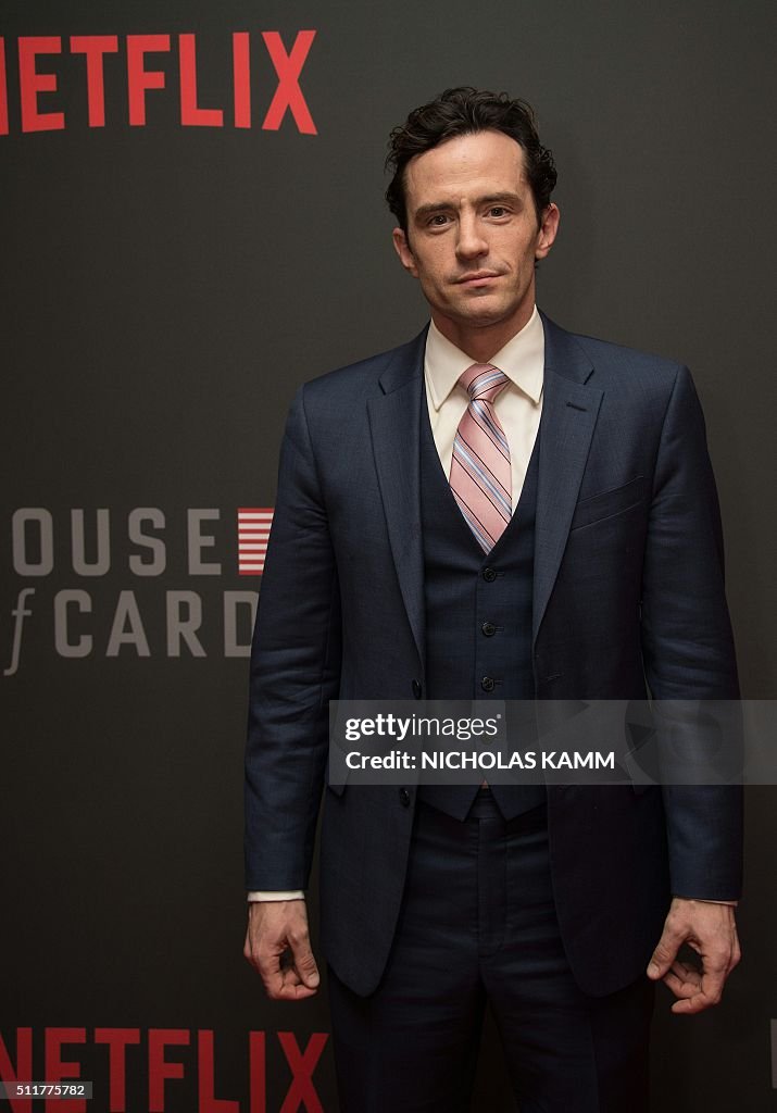 Actor Nathan Darrow arrives at the season 4 premiere screening of