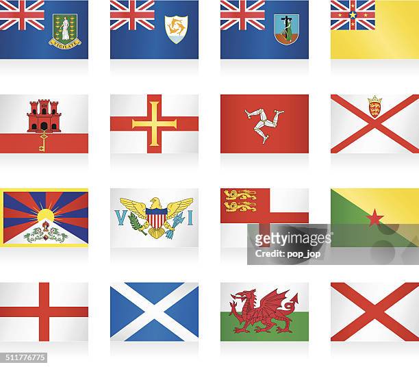illustrations, cliparts, dessins animés et icônes de petite collection de drapeaux de pays et de territoires - scotland samoa