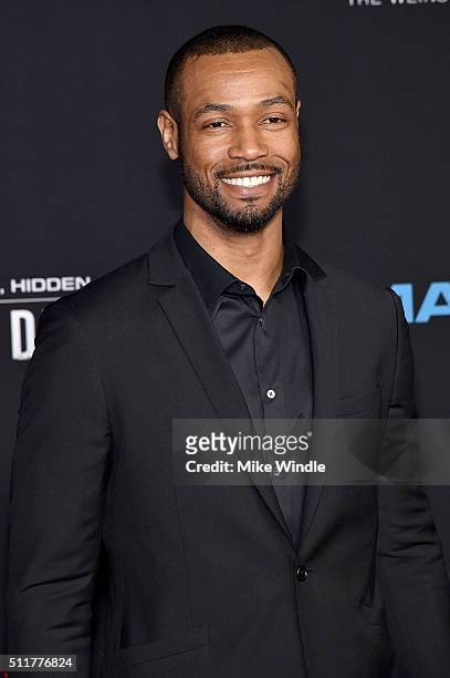 Actor Isaiah Mustafa attends the premiere of Netflix's "Crouching Tiger, Hidden Dragon: Sword Of Destiny" at AMC Universal City Walk on February 22,...
