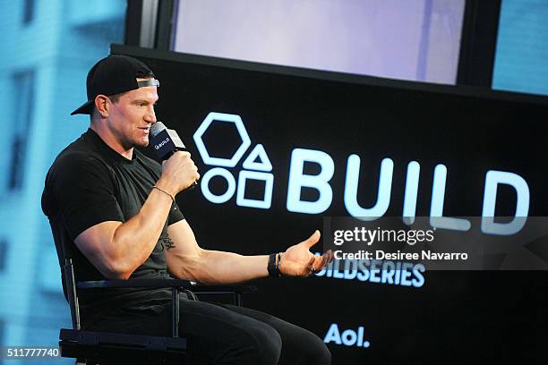 Steve Weatherford, NFL Super Bowl champ, fitness expert, and partner of Elite Lifestyle Cuisine discusses healthy living and fitness during AOL Build...