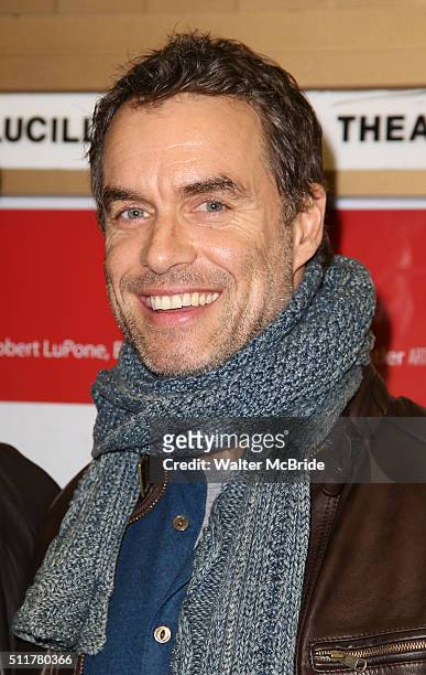 Murray Bartlett attends the Off-Broadway Opening Night Performance of 'Smokefall' at Lucille Lortel Theatre on February 22, 2016 in New York City.