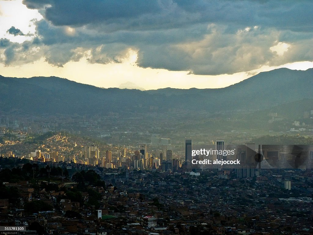 Medellin between mountains