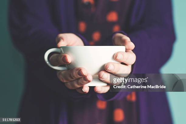 a nice cup of tea... - catherine macbride stock pictures, royalty-free photos & images