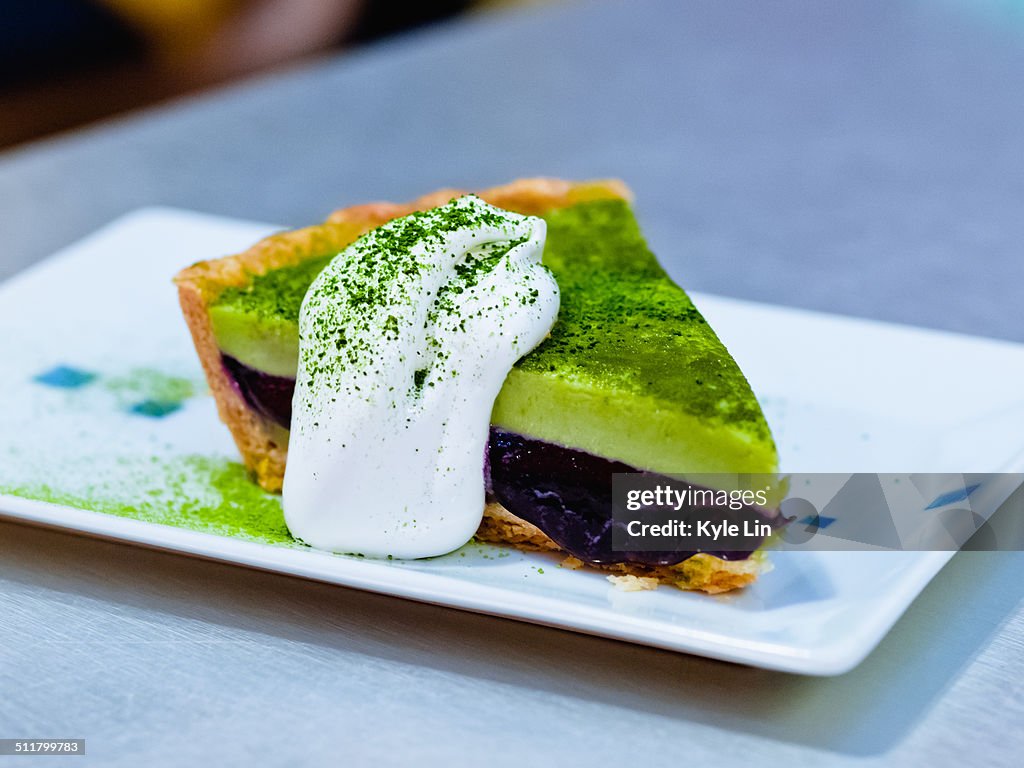 Matcha Raspberry Cake Bite Matcha Raspberry Cake High-Res Stock Photo - Getty Images