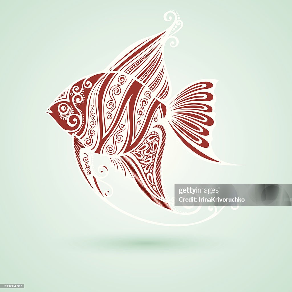 Vector Abstract Sea Fish High-Res Vector Graphic - Getty Images