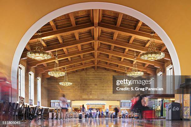 union station - los angeles - underground station stock pictures, royalty-free photos & images