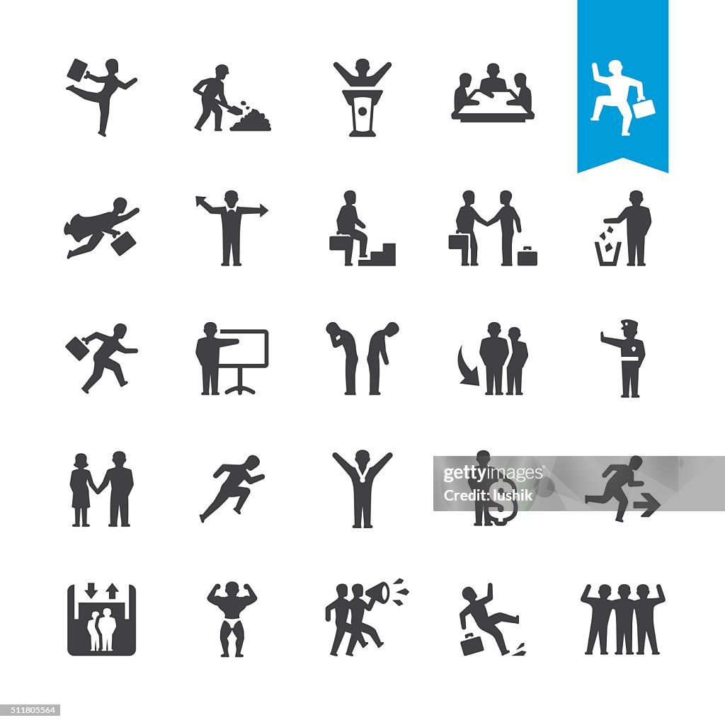 Business People Relationship vector icons