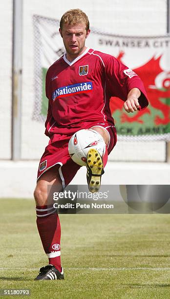 Martin Smith of Northampton Town in action during the Coca Cola League Two match between Swansea City and Northampton Town held at the Vetch Field on...