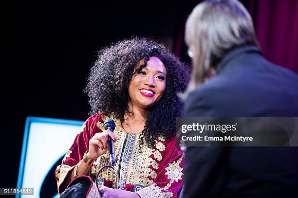 Singer/songwriter Judith Hill speaks with Vice President of the GRAMMY Foundation Scott Goldman at Spotlight: Judith Hill at The GRAMMY Museum on...