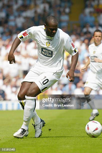 Michael Ricketts of Leeds United in action during the Coca Cola Championship match between Leeds United and Derby County at Elland Road on August 7,...