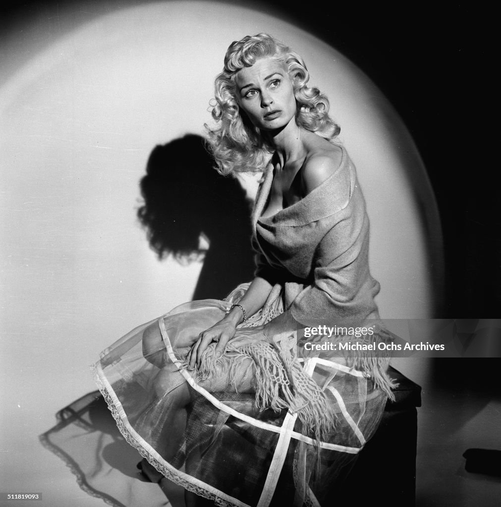 Actress Irish McCalla poses at home in Los Angeles,CA.\ News Photo ...
