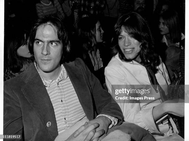 1970s: James Taylor and Carly Simon in New York City, circa 1970s.