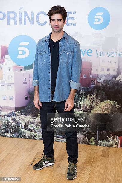 Spanish actor Ruben Cortada presents 'El Principe' at Mediaset Studios on February 23, 2016 in Madrid, Spain.