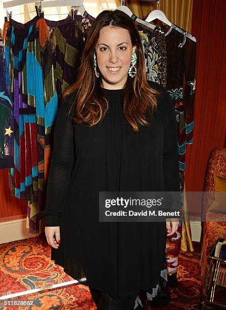 Mary Katrantzou attends the Mary Katrantzou London Fashion Week lunch at Mark's Club on February 23, 2016 in London, England.