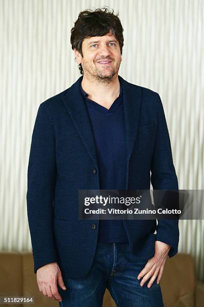 Actor and Director Fabio De Luigi attends 'Tiramisu' photocall on February 23, 2016 in Milan, Italy.