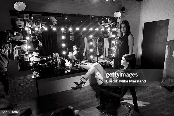 Kendall Jenner Visits her new wax figure at Madame Tussauds on February 23, 2016 in London, England.