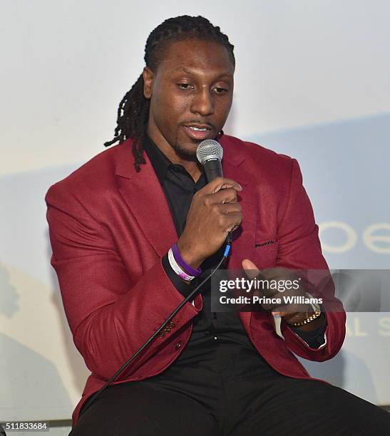 Roddy White attends #TheRecipe at Do At The View on February 22, 2016 in Atlanta, Georgia.