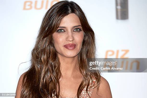 Sara Carbonero is presented as the new face of "Piz Buin" on February 23, 2016 in Madrid, Spain.