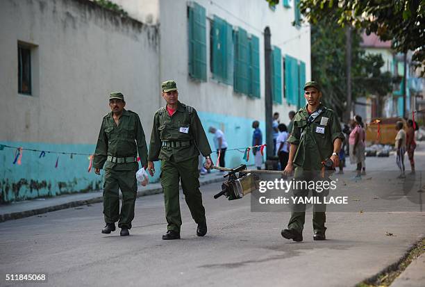 Health authorities with the help of the Cuban army get ready to fumigate against the Aedes aegypti mosquito to prevent the spread of zika,...