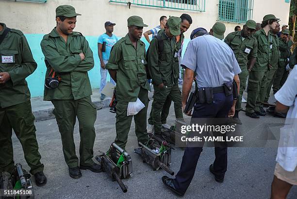 Health authorities with the help of the Cuban army get ready to fumigate against the Aedes aegypti mosquito to prevent the spread of zika,...