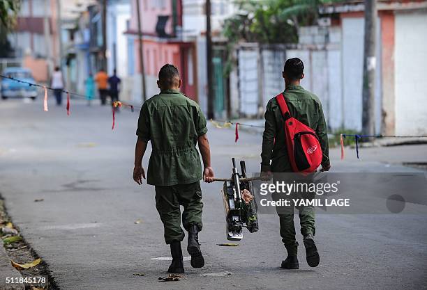 Health authorities with the help of the Cuban army get ready to fumigate against the Aedes aegypti mosquito to prevent the spread of zika,...
