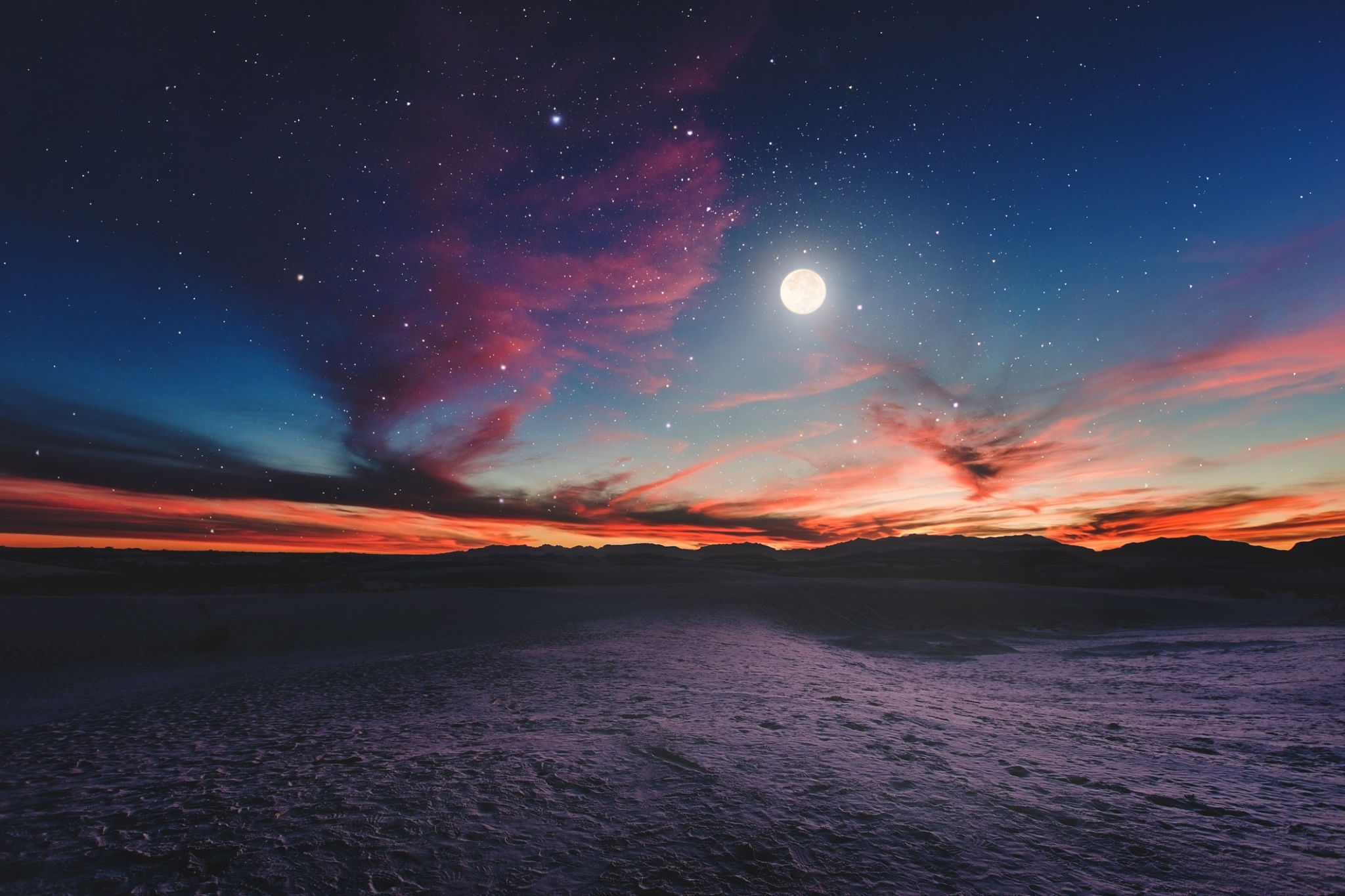 evening desert