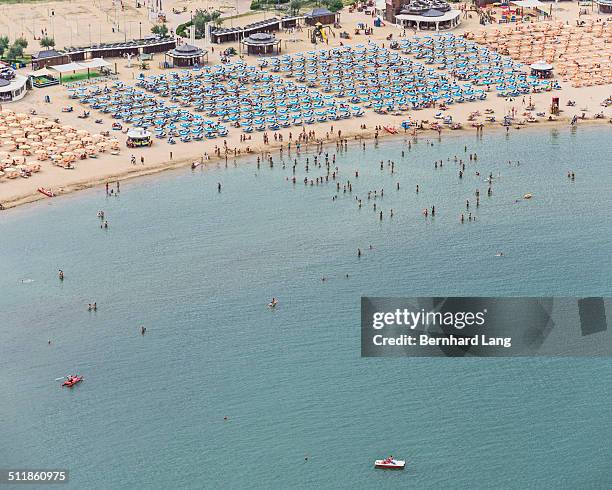 aerial view of the beach at the adria - ardia stock-fotos und bilder