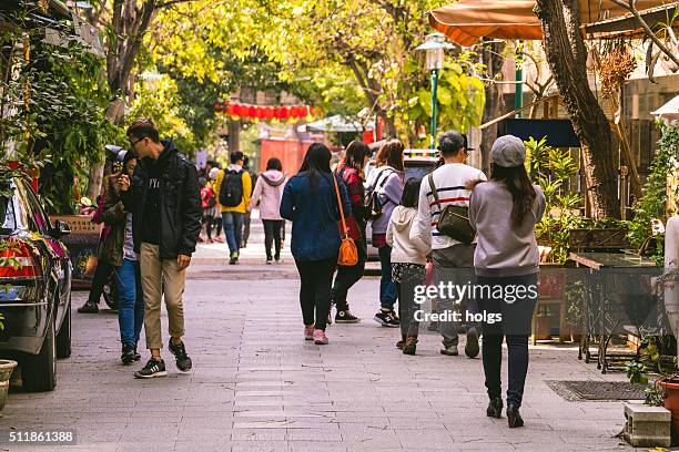 street in tainan, taiwan - tainan stock pictures, royalty-free photos & images