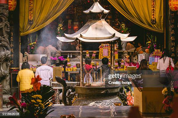 incense burner in tainan, taiwan - tainan stock pictures, royalty-free photos & images