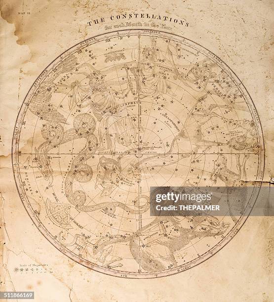 Celestial Mappa 1856, Foto stock